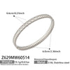Wholesale Geometric Zirconencrusted Stainless Steel 18K Goldplated Women's Bracelet