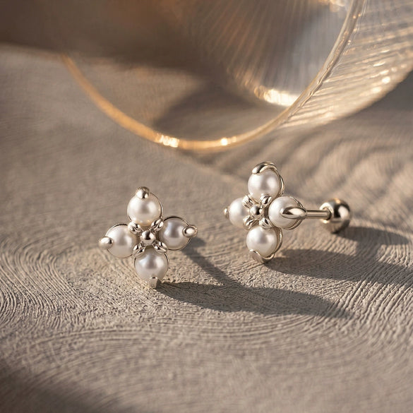 Wholesale Geometric Zirconia 925 Silver Earrings For Women
