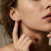 Wholesale Geometric Zirconia 925 Silver Earrings For Women