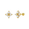 Wholesale Geometric Zirconia 925 Silver Earrings For Women