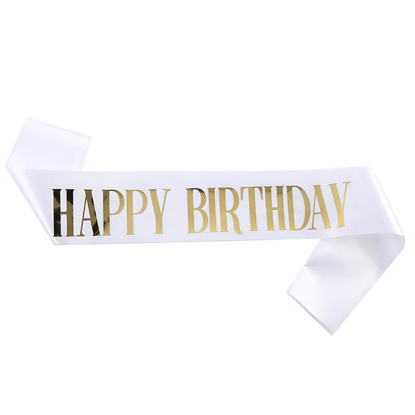Wholesale Gilded And Bronzing Birthday Shoulder Strap Etiquette Belt Made Of Sardine For Party