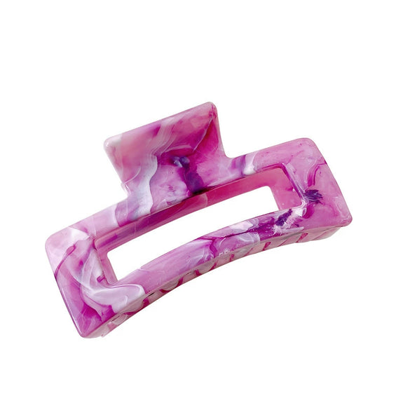 Wholesale Girl Hair Clip Hair Accessories Marble Pattern Plastic Resin Handmade