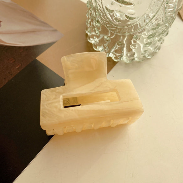 Wholesale Girlish Temperament Hair Clips Acrylic Geometric Plate Handmade Top Clips