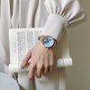 Wholesale Girl's Butterfly Alloy Case Stainless Steel Belt Round Dial Retro Style Bracelet Watch