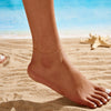 Wholesale Girls Casual S925 Sterling Silver Geometric Anklet