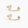 Wholesale Girls Cute Fruit Style Zircon Earrings Made Of Environmental Protection Copper With 925 Silver Needle And Real Gold Plating