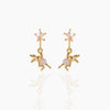 Wholesale Girls Cute Fruit Style Zircon Earrings Made Of Environmental Protection Copper With 925 Silver Needle And Real Gold Plating