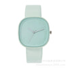 Wholesale Girls' Fashionable Square Alloy And Imitation Leather Quartz Watch In Minimalist Style