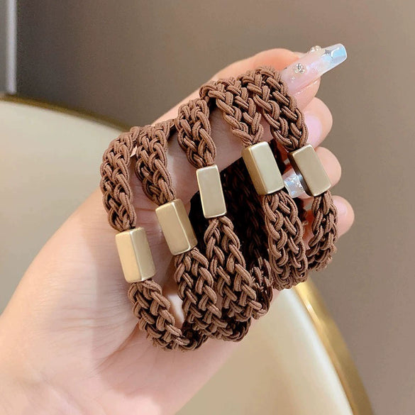 Wholesale Girls Hair Rope Mixed Materials Handmade High Elastic