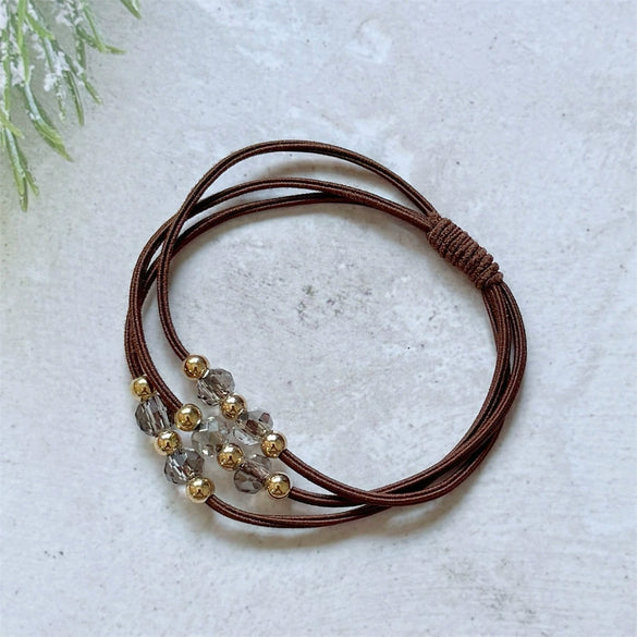 Wholesale Girls Hair Rope Mixed Materials Handmade High Elastic