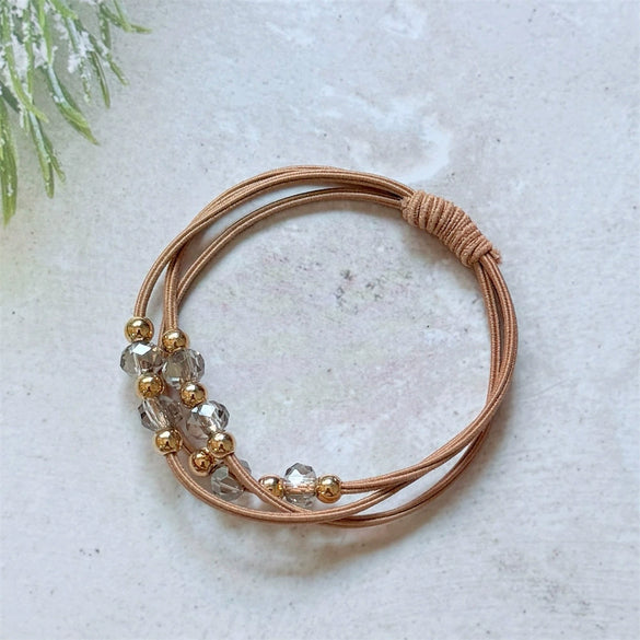 Wholesale Girls Hair Rope Mixed Materials Handmade High Elastic