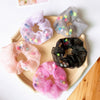 Wholesale Girl's Handmade Yarn Wool Ball Mesh Large Bowel Ring Colored Ball Hair Tie Hair Ring Ball Hair Rope Headwear
