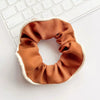 Wholesale Girls' Knitted Cloth Large Intestine Hair Ring In Fourcolor Twill Style
