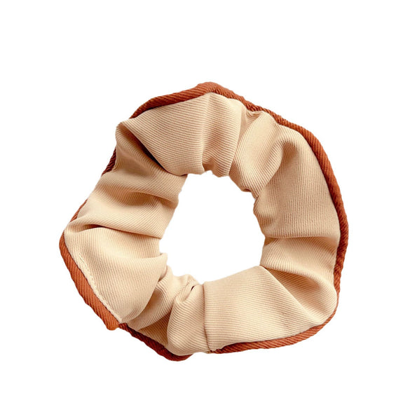 Wholesale Girls' Knitted Cloth Large Intestine Hair Ring In Fourcolor Twill Style