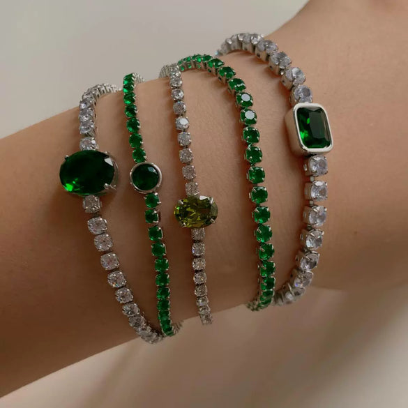 Wholesale Girls Multi Layer Bracelet Suit In Stainless Steel With Geometric Design And Electroplating