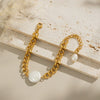 Wholesale Girls Pearl Stainless Steel Geometric Electroplated Elegant Environmentally Friendly Jewelry Accessories Bracelet