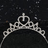 Wholesale Girls Rhinestone Alloy Electroplated Three Dimensional Crown Hairband Jewelry