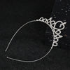 Wholesale Girls Rhinestone Alloy Electroplated Three Dimensional Crown Hairband Jewelry
