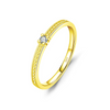 Wholesale Girls' S925 Sterling Silver Geometric Diamond Ring Fashion Design