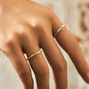 Wholesale Girls' S925 Sterling Silver Geometric Diamond Ring Fashion Design