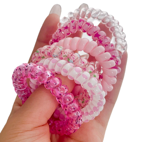 Wholesale Girls Silicone Handmade High Elasticity Sweet Style Hair Tie