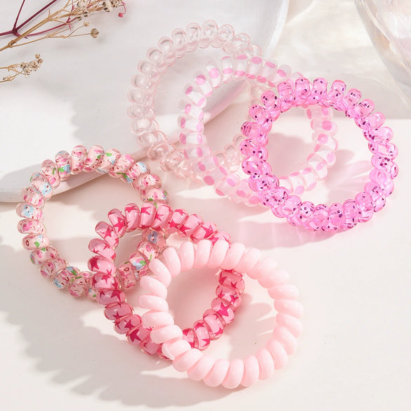 Wholesale Girls Silicone Handmade High Elasticity Sweet Style Hair Tie