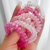 Wholesale Girls Silicone Handmade High Elasticity Sweet Style Hair Tie