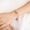 Wholesale Girls Simple Student Constellation Titanium Steel Diamond Bracelet