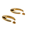 Wholesale Girls Simple Temperament Curved Titanium Steel Earrings With Letters Numbers Text Design And Electroplating