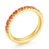 Wholesale Girls Titanium Steel Geometric Style Stacked Ring With Electroplating Treatment
