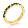 Wholesale Girls Titanium Steel Geometric Style Stacked Ring With Electroplating Treatment