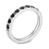 Wholesale Girls Titanium Steel Geometric Style Stacked Ring With Electroplating Treatment