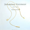 Wholesale Girls' Titanium Steel Niche Necklace With Ot Buckle Tassel Pull Clavicle Chain And Geometric Design Electroplated