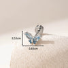 Wholesale Girly Butterfly Titanium Steel Ear Nails With Electroplating And Animal Pattern