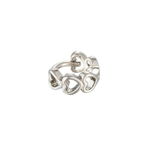 Wholesale Girly Style Copper Heart Shape Zirconia Earrings For Women