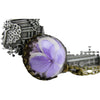 Wholesale Glass And Colored Glaze Geometric Dried Flower Necklace With Encryption Chain