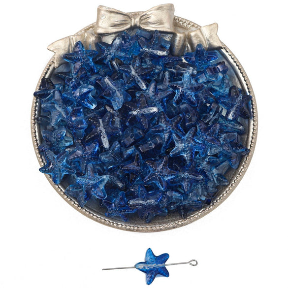 Wholesale Glass And Colored Glaze Handmade Starfish Beaded Bracelet Necklace Accessories