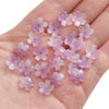 Wholesale Glass And Glaze Natural Style Three Dimensional Medium Hole Cherry Blossom Beaded Jewelry Material For Necklace And Bracelet
