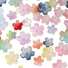 Wholesale Glass And Glaze Natural Style Three Dimensional Medium Hole Cherry Blossom Beaded Jewelry Material For Necklace And Bracelet