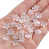 Wholesale Glass And Glaze Natural Style Three Dimensional Medium Hole Cherry Blossom Beaded Jewelry Material For Necklace And Bracelet