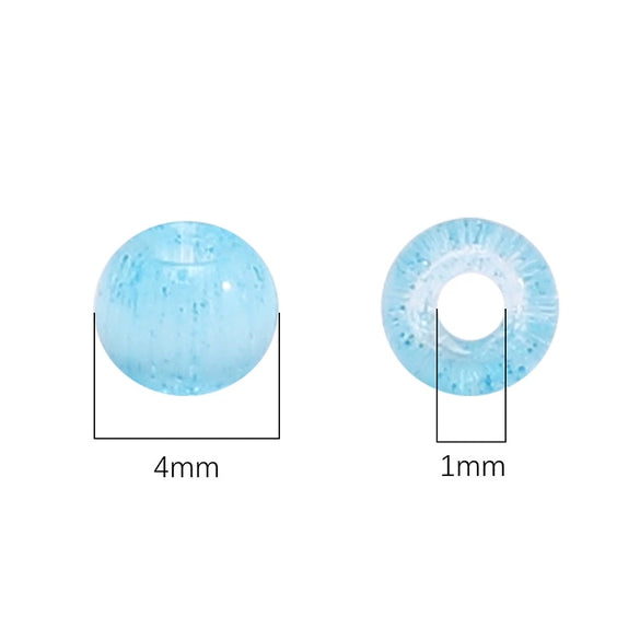 Wholesale Glass And Glaze Round Bead Jewelry Accessories For Diy Handmade Bracelets Elegant Style