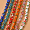 Wholesale Glass And Glaze Strawberry Plum Loose Beads Dripping Glue Handmade Earrings Accessories