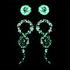 Wholesale Glass And Glaze Wave Pattern Simple Style Luminous Ear Expander Puncture Jewelry