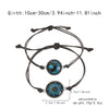 Wholesale Glass And Glazed Geometric And Star Shape Luminous Handwoven Couple Bracelet
