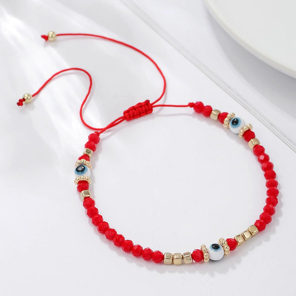 Wholesale Glass Bead Geometric Style Handmade Bracelet For Unisex