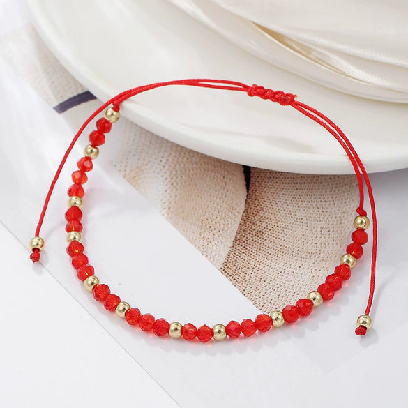 Wholesale Glass Bead Geometric Style Handmade Bracelet For Unisex