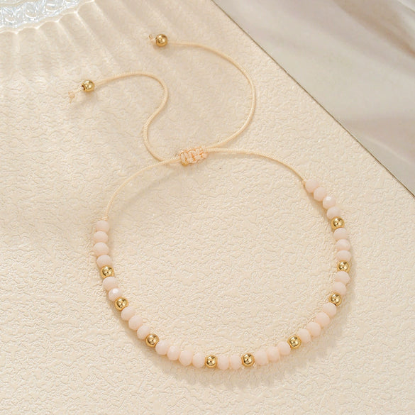 Wholesale Glass Bead Geometric Style Handmade Bracelet For Unisex