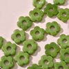 Wholesale Glass Beaded Jewelry With Five Leaf Flower Shape Hand Made Epoxy Treated