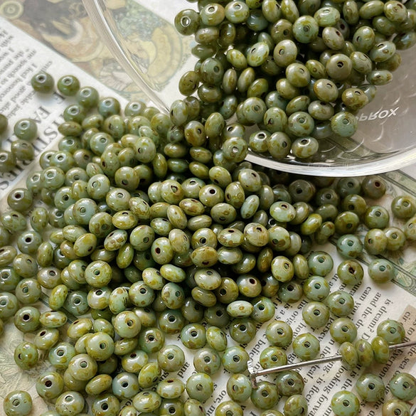 Wholesale Glass Beads Round Glazed Environmentally Friendly For Diy Handmade Jewelry Accessories