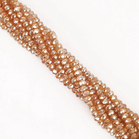 Wholesale Glass Crystal Wheel Beads Handmade Beaded Accessories
